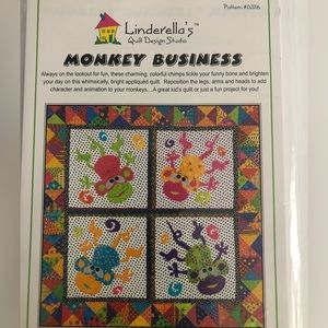 4/$15 Quilt Pattern Monkey Business